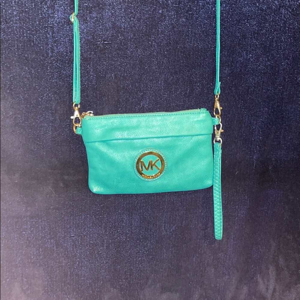 Teal Michael Kors purse